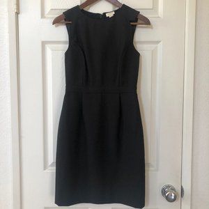 J Crew Sleeveless Black Sheath Dress 00
